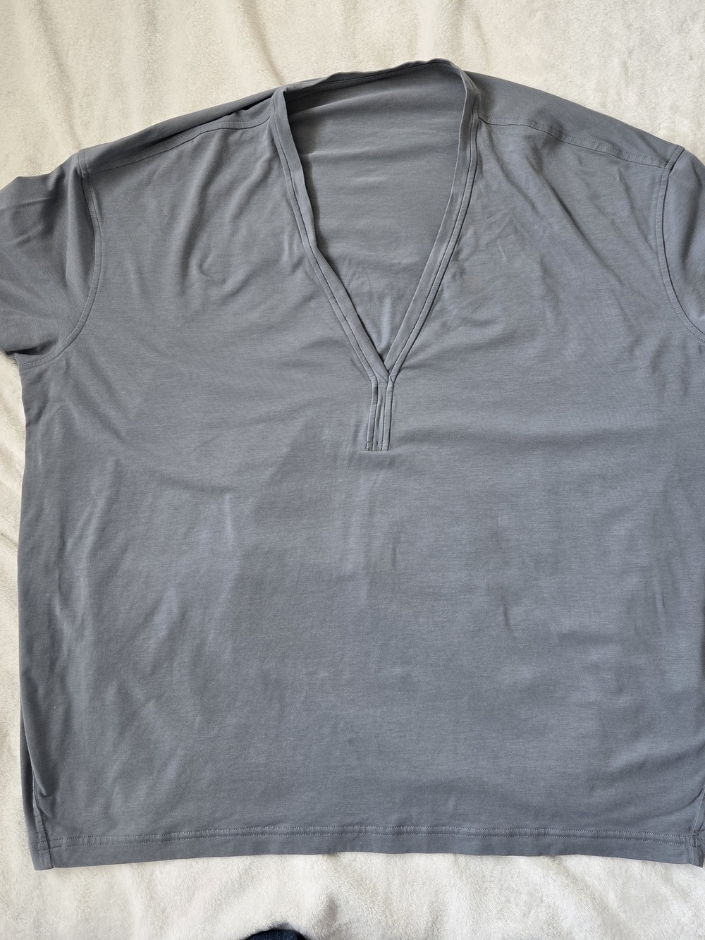 Lululemon V-Neck Long-Sleeve Shirt - Gray